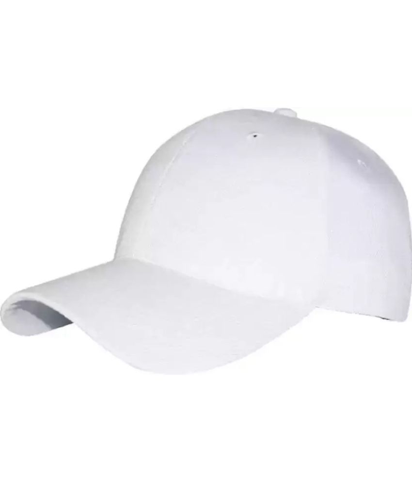     			Rozti Pack of 1 Cotton Men's Cap ( White )