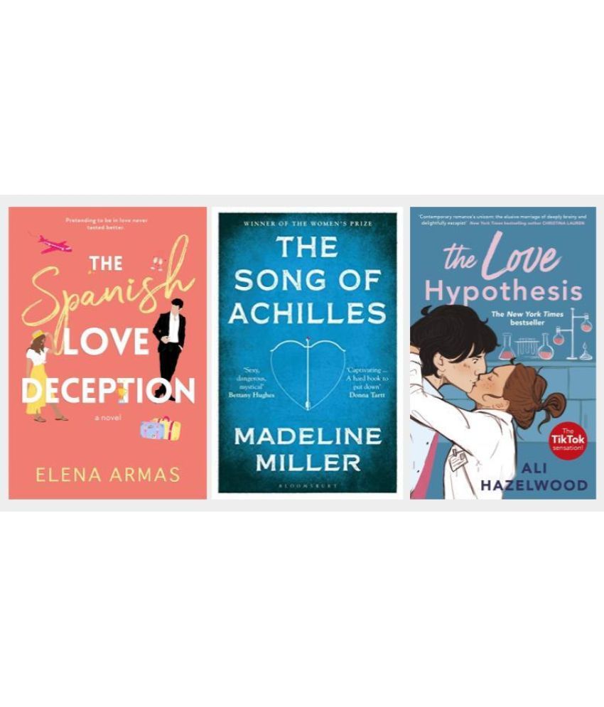     			The Love Hypothesis + The Spanish Love Deception + The Song Of Achilles (3 Books Combo ) Paperback – 1 January 2022  (Paperback, Colleen Hoover + Elena Armas + Miller Madeline)