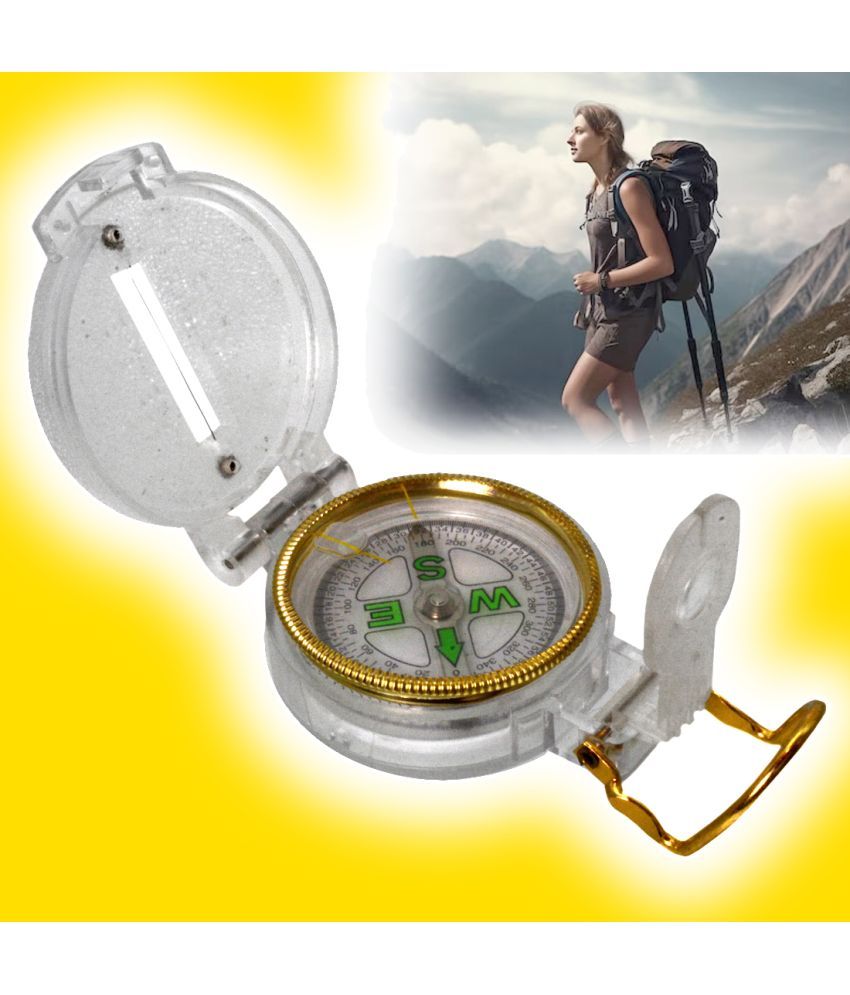     			3 in 1 Military Hiking Camping Lens Lensatic Magnetic Compass