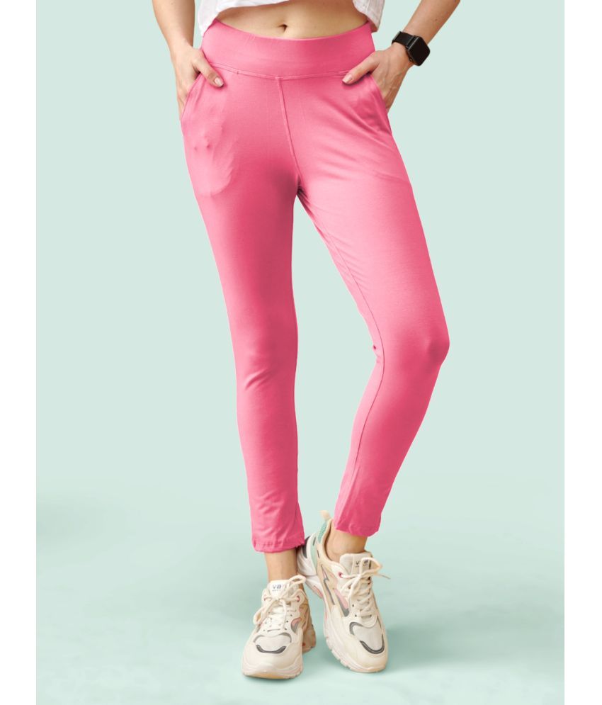     			LYRA Pack of 1 Lycra Women's Leggings ( Pink )