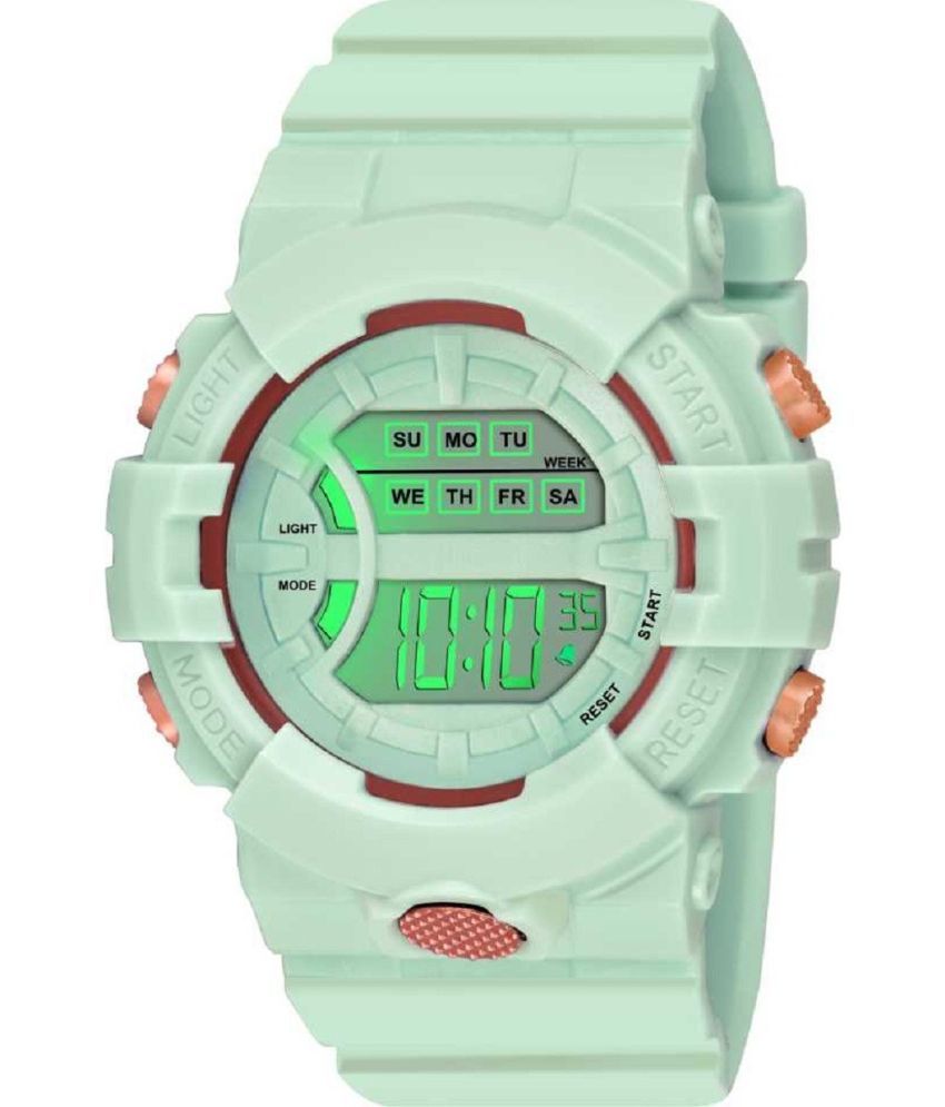     			Rozti Green Silicon Digital Men's Watch