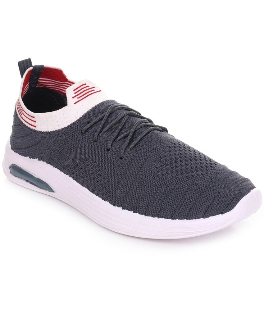     			AIRCON Dark Grey Men's Sports Running Shoes