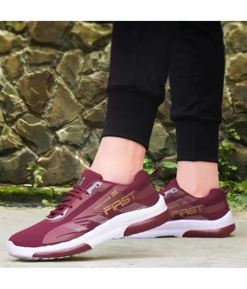     			Jootiyapa Men's Maroon Running Shoes Maroon Men's Lifestyle Shoes