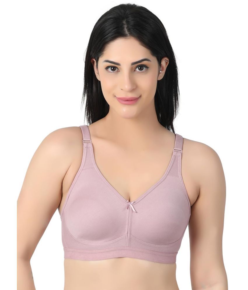     			bra Pack of 1 Cotton Non Padded T-Shirt Bra For Women ( Pink )