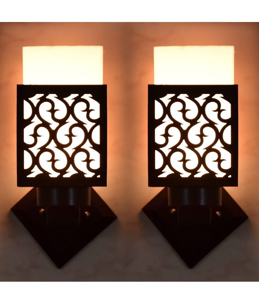     			AFAST Black Up Light Wall Lamp ( Pack of 2 )