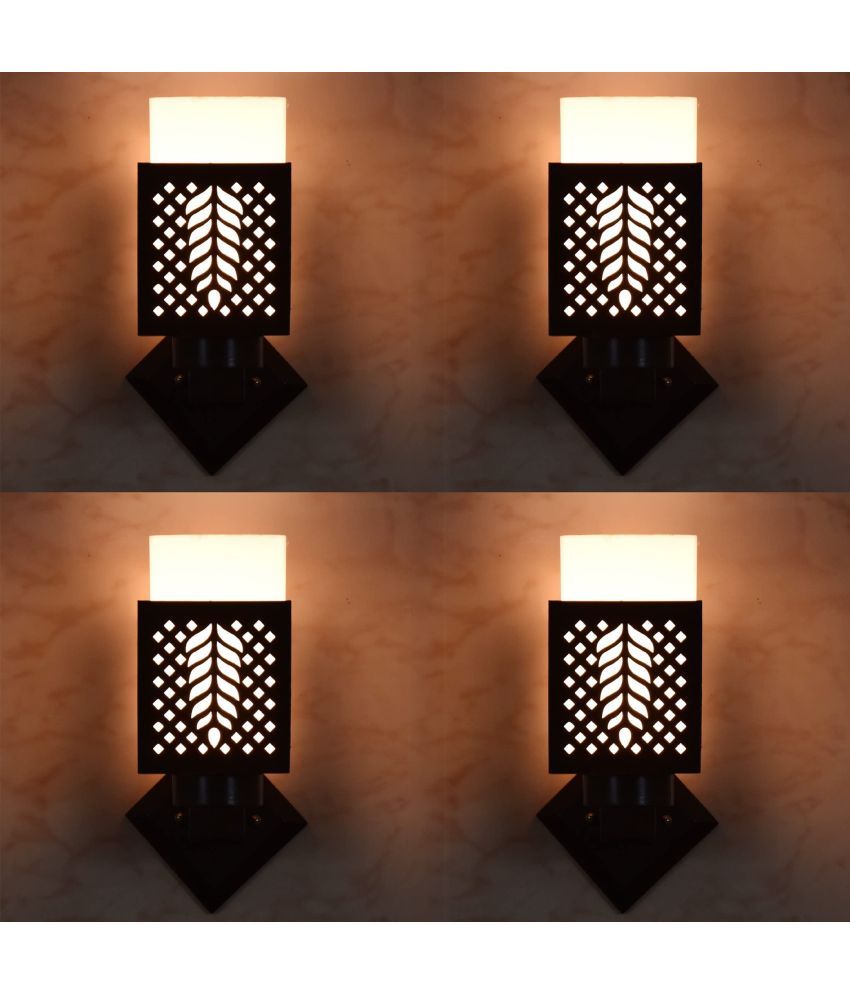     			AFAST Black Up Light Wall Lamp ( Pack of 4 )