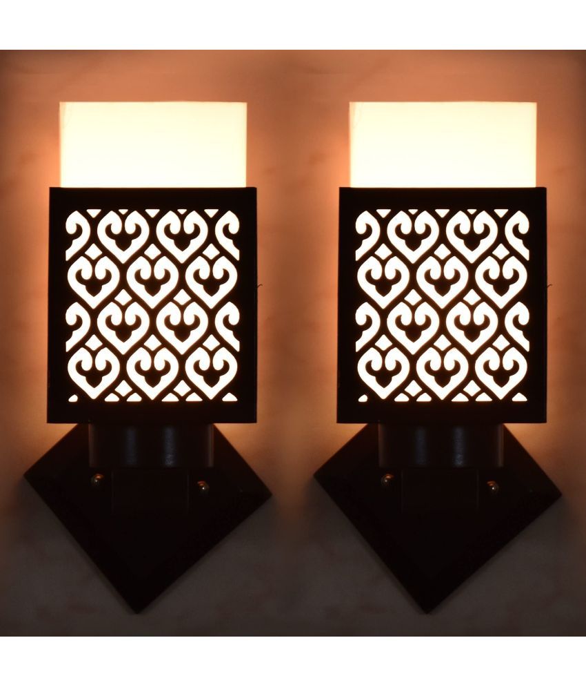     			AFAST Black Up Light Wall Lamp ( Pack of 2 )