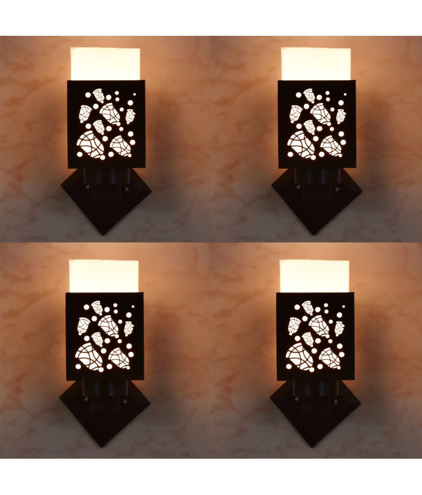     			AFAST Black Up Light Wall Lamp ( Pack of 4 )