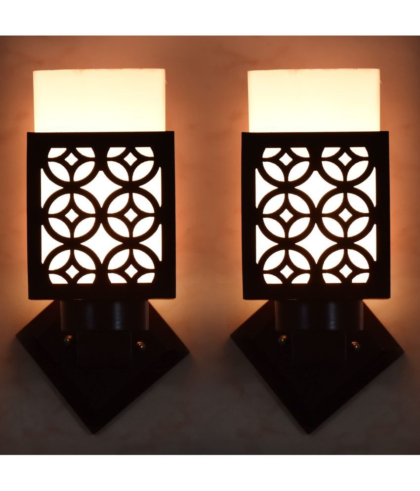     			AFAST Black Up Light Wall Lamp ( Pack of 2 )