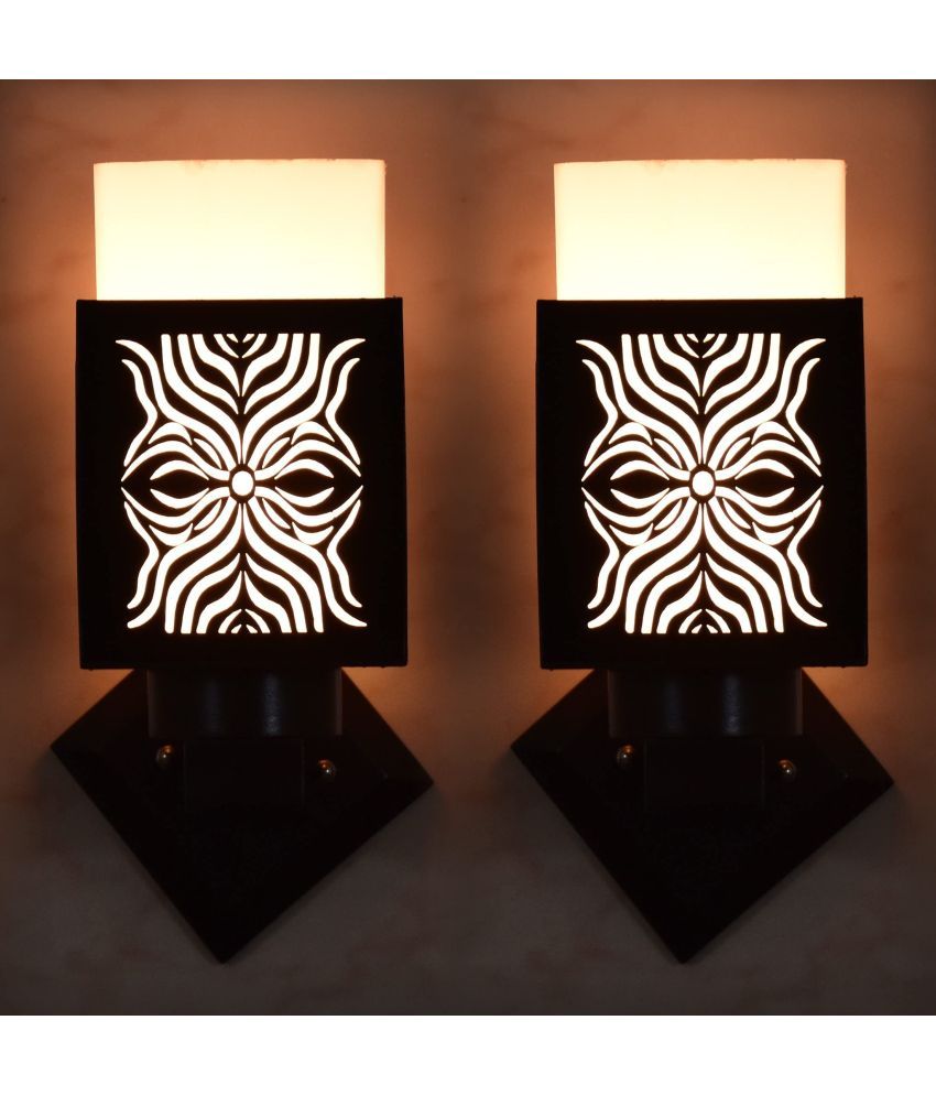     			AFAST Black Up Light Wall Lamp ( Pack of 2 )