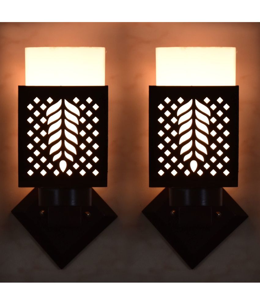     			AFAST Black Up Light Wall Lamp ( Pack of 2 )