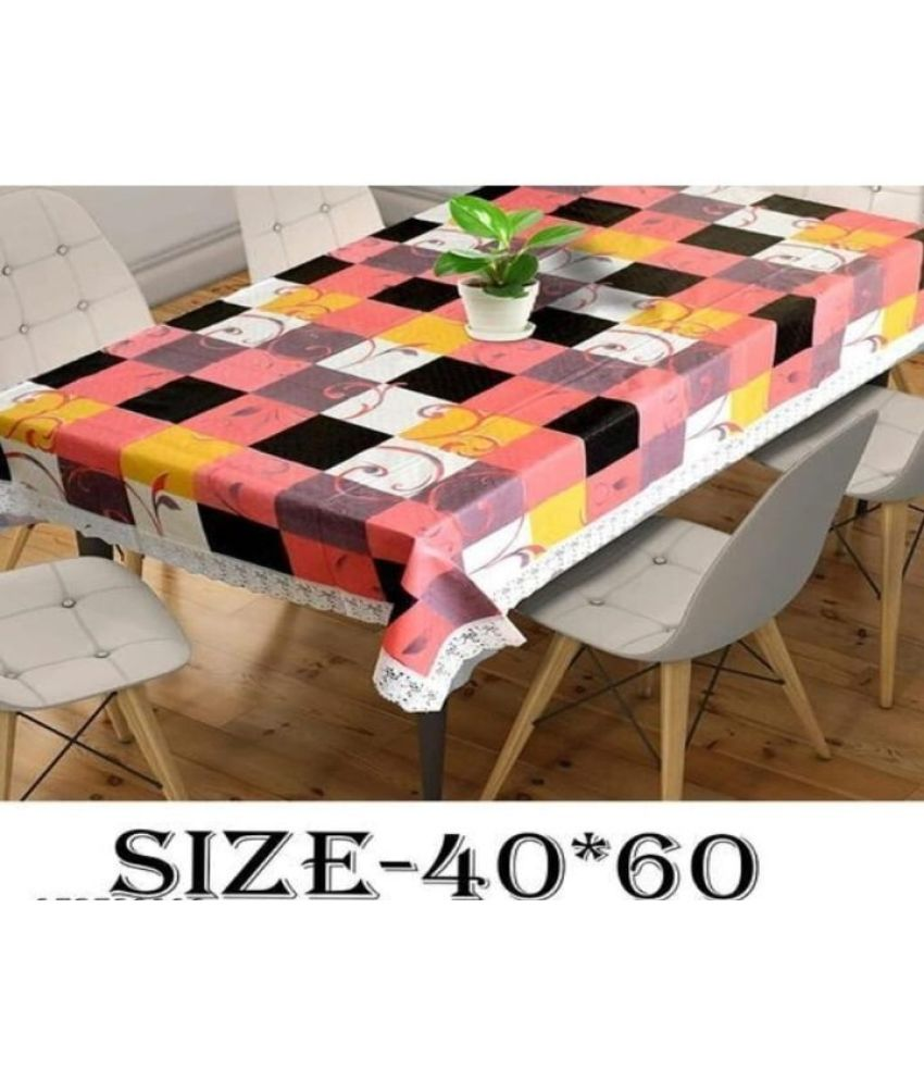     			GEPNING Printed PVC 6 Seater Rectangle Table Cover ( 198 x 137 ) cm Pack of 1 Multi