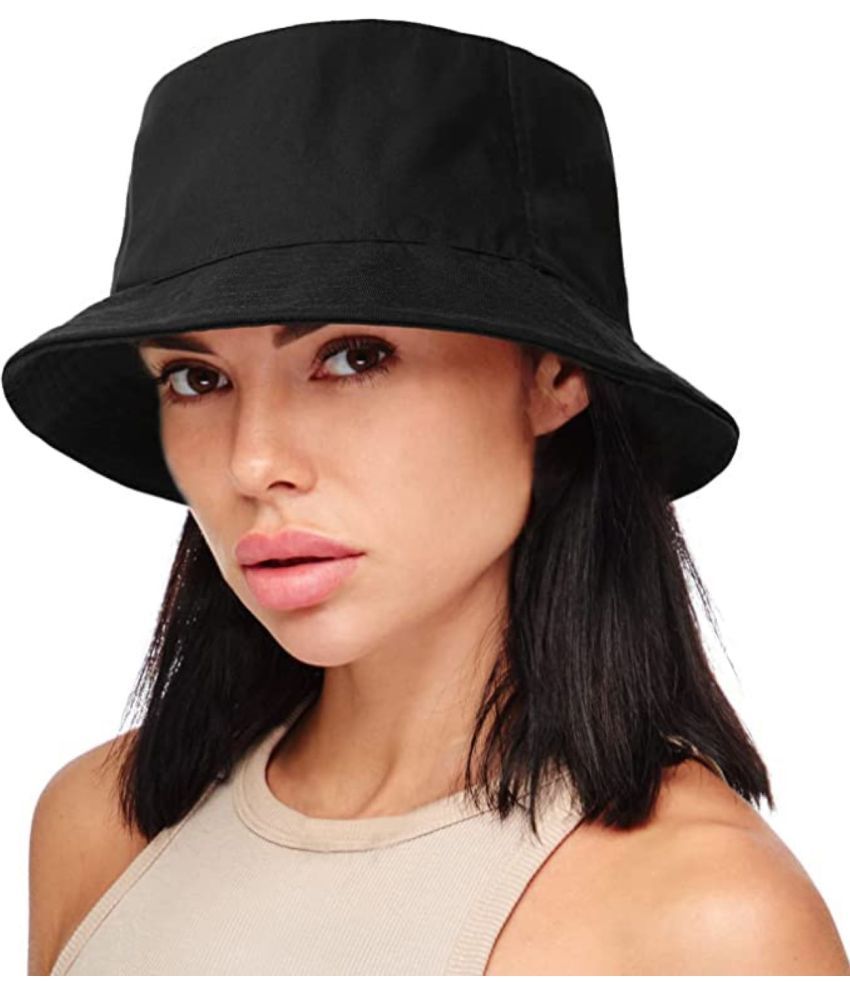     			Infispace Black Cotton Women's Hat ( Pack of 1 )