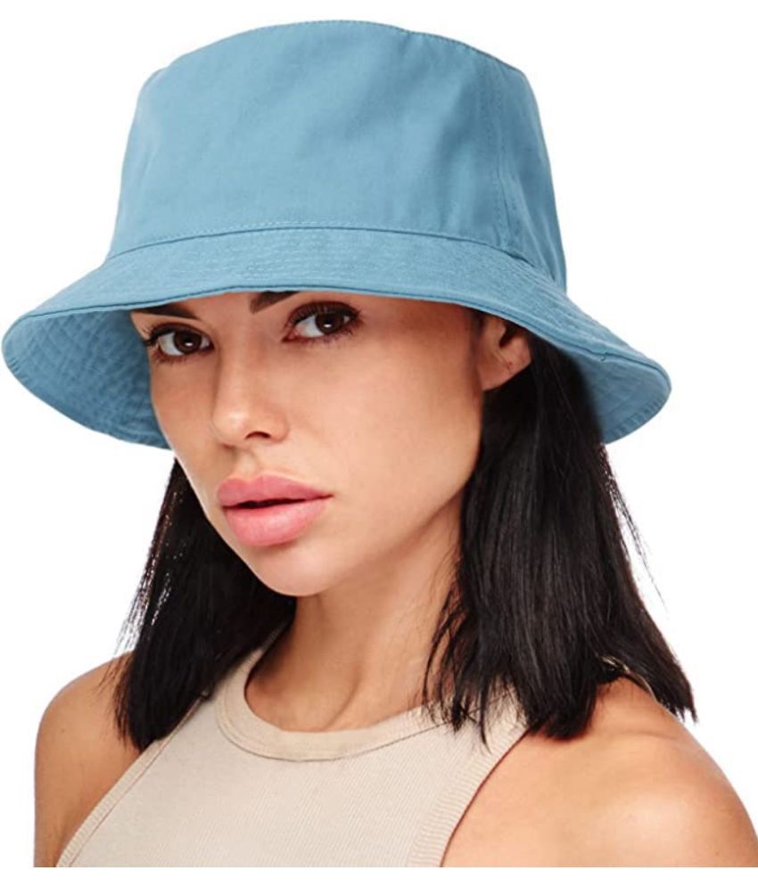     			Infispace Blue Cotton Women's Hat ( Pack of 1 )