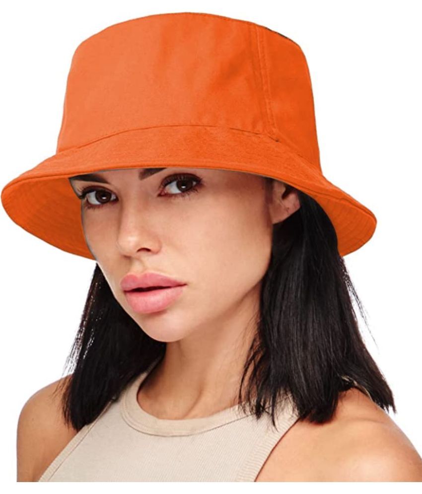     			Infispace Orange Cotton Women's Hat ( Pack of 1 )