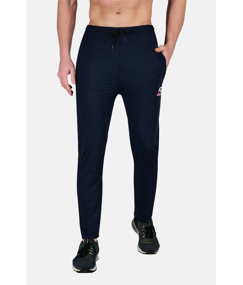     			anzeer Blue Lycra Men's Trackpants ( Pack of 1 )