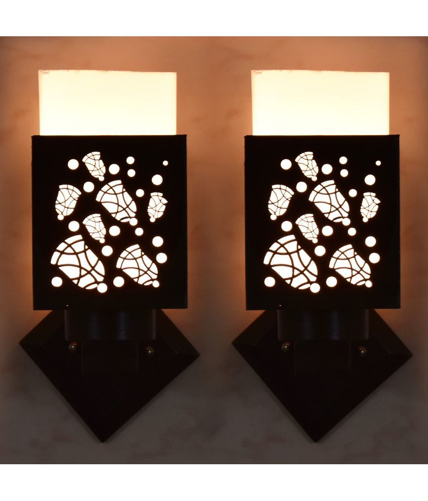     			AFAST Black Up Light Wall Lamp ( Pack of 2 )