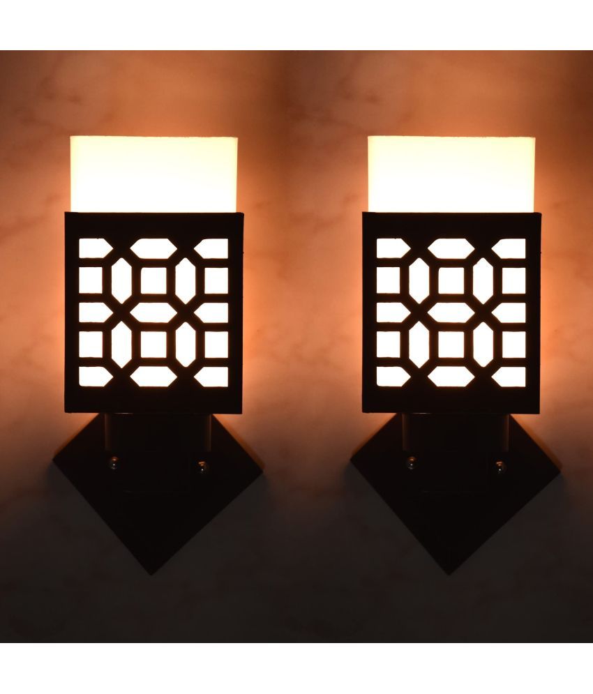     			AFAST Black Up Light Wall Lamp ( Pack of 2 )