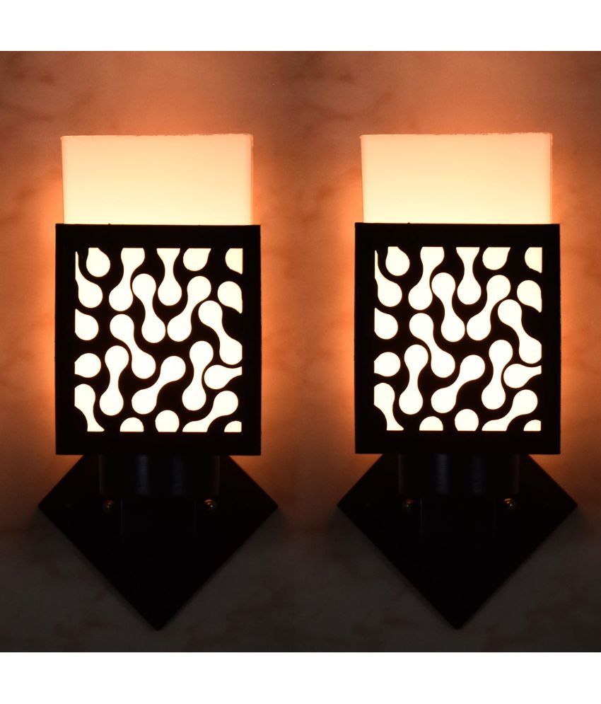     			AFAST Black Up Light Wall Lamp ( Pack of 2 )