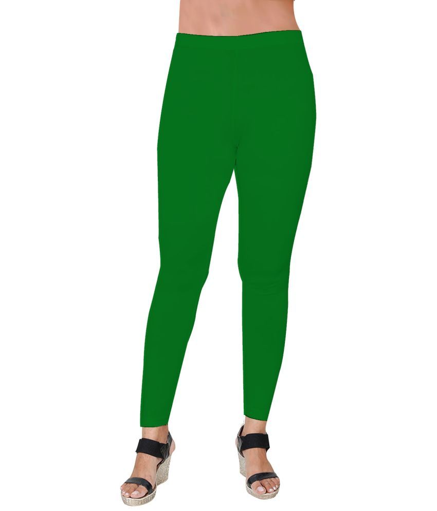     			LW FASHION CLUB Pack of 1 Cotton Women's Leggings ( Green )