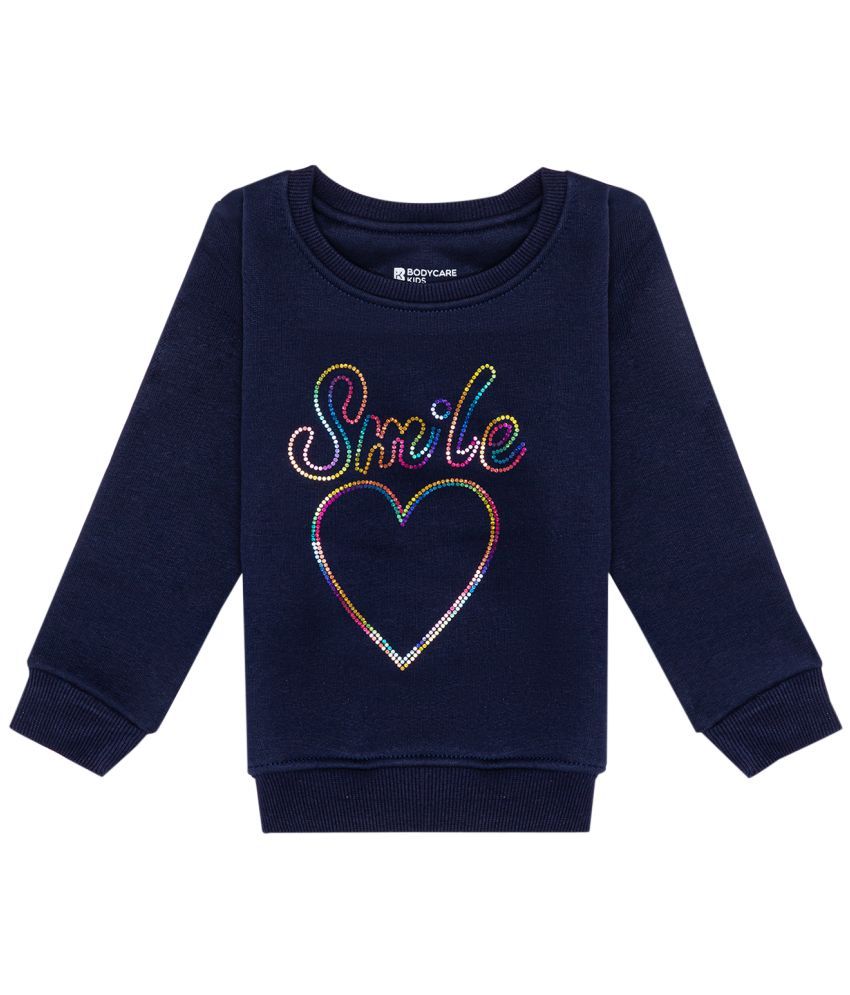     			Bodycare Pack of 1 Baby Girl Fleece Sweatshirt ( Navy )