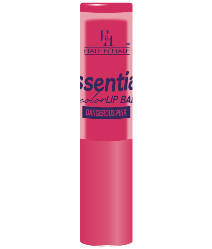     			Half N Half Makeup Girls Essential Color Lip Balm Moisturizing Lip, Dangerous Pink, Pack of 2 (7gm)