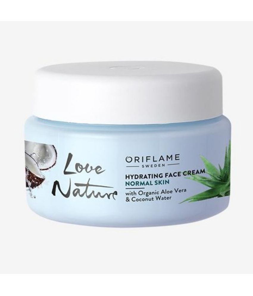     			LOVE NATURE Hydrating Face Cream with Organic Aloe Vera & Coconut Water Moisturizer 50ML ml