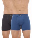 Pack of 2 Dollar Bigboss Assorted Solid Cotton Blend Men Trunk