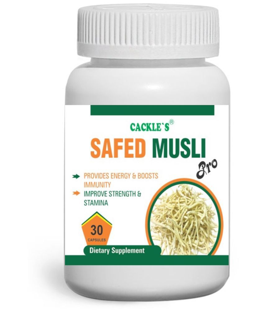     			Cackle'S Safed Musli Ayurvedic 30 X 2 = 60 Capsule 30 No.S