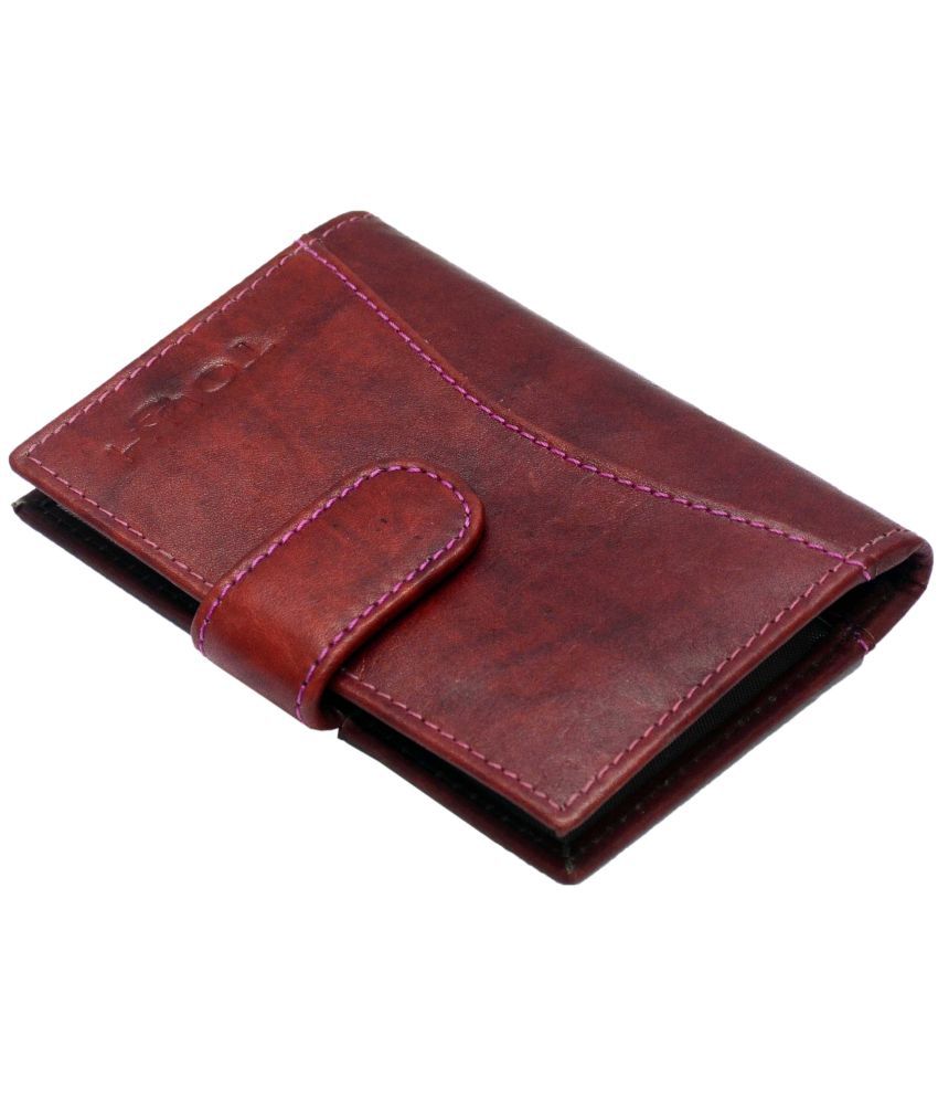     			|| TOUGH || Brown Leather Card Holder For Men And Women ||