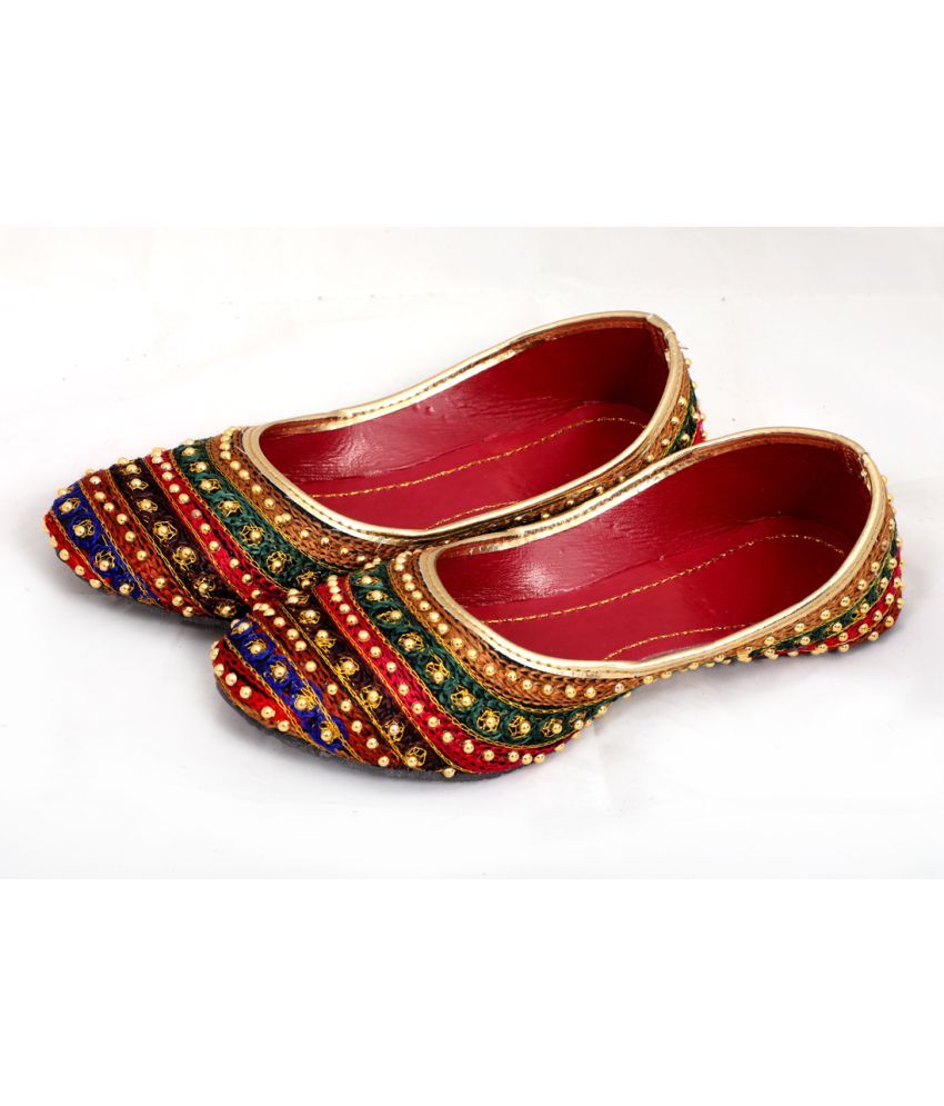     			Apratim Multi Color Ethnic Footwear