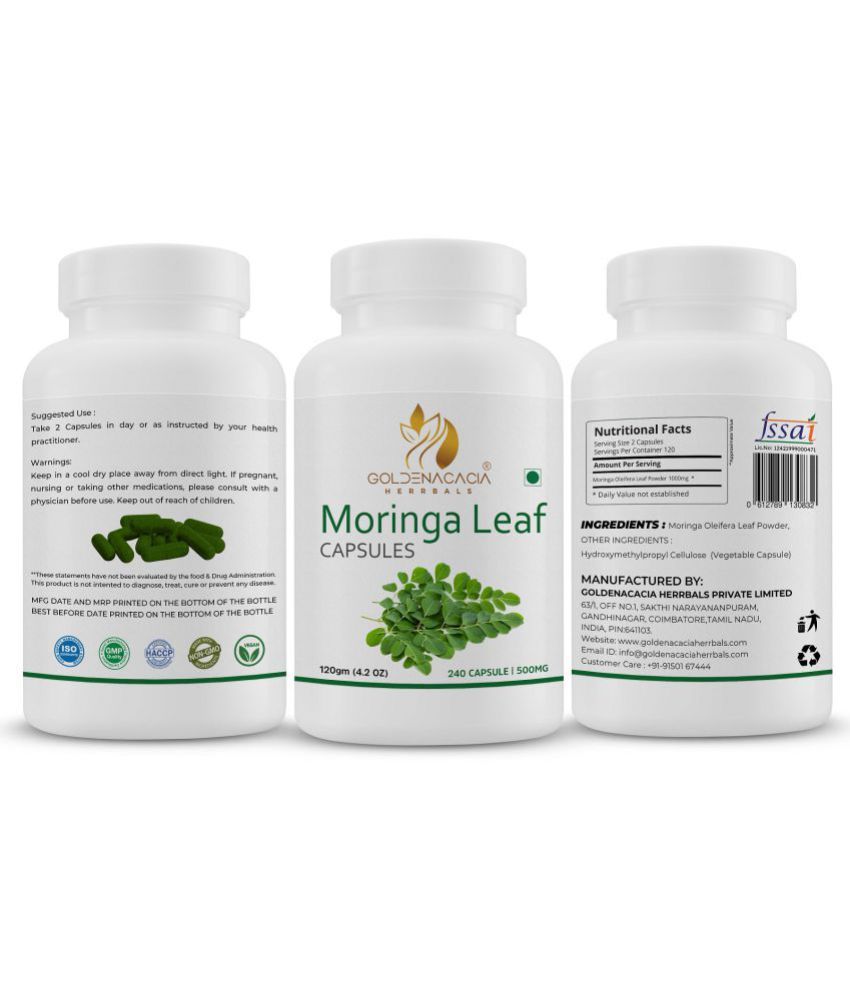     			GOLDENACACIA HERRBALS Moring Leaf 240 Capsule 1 no.s