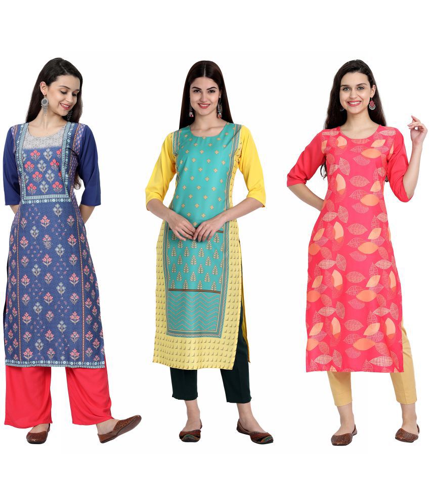 LIVZA Cotton Kurti With Palazzo  Stitched Suit  Buy LIVZA Cotton Kurti  With Palazzo  Stitched Suit Online at Low Price  Snapdealcom