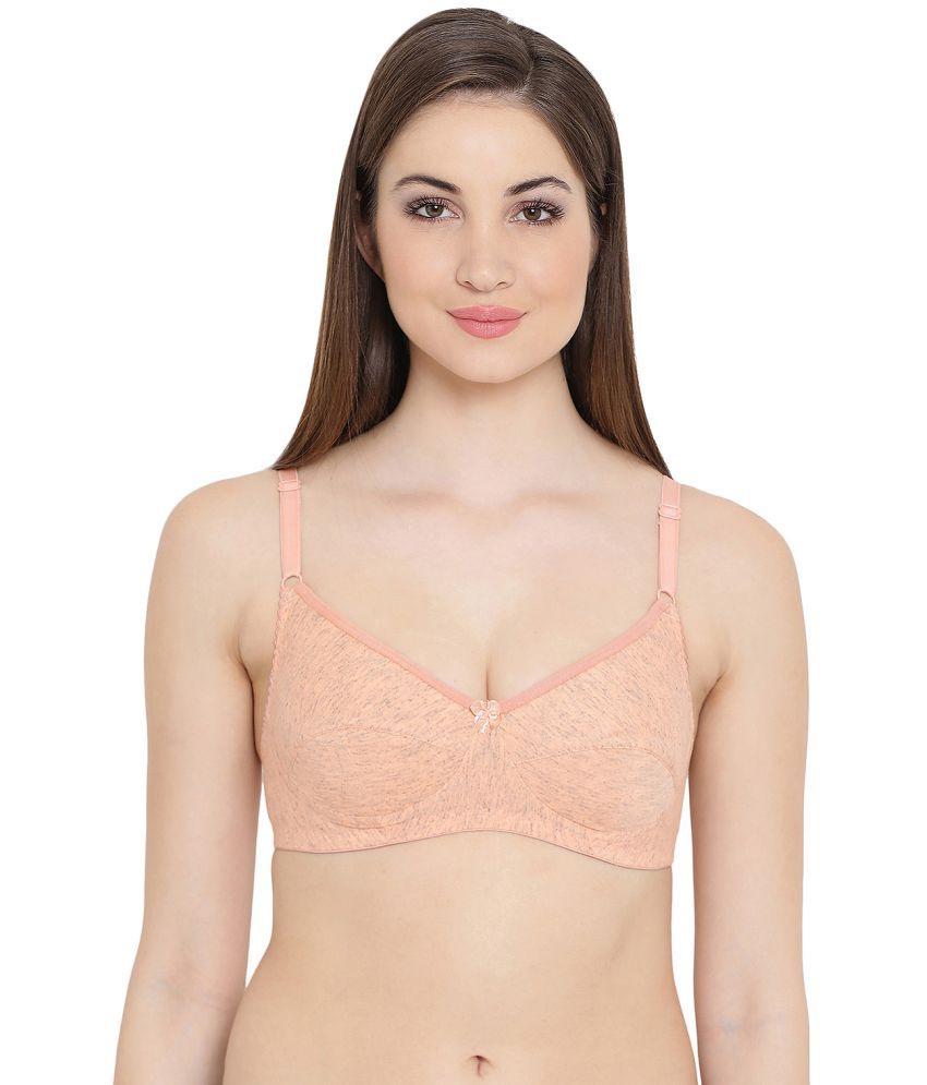     			Clovia Cotton Non Padded Women's Everyday Bra ( Orange )