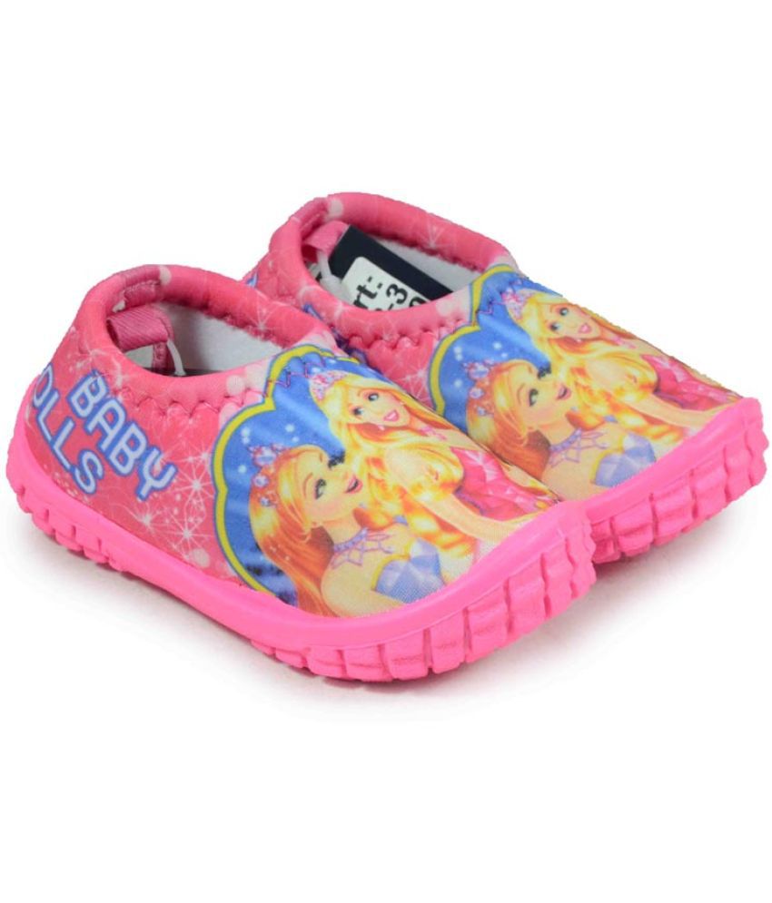     			BUNNIES Pink Baby Girls Soft Light Weight Indian Casual Shoe (5 Years To 13 Years )