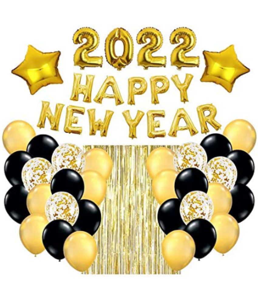 Blooms Event 2022 HAPPY NEW YEAR  Golden & Black  Theme Décor