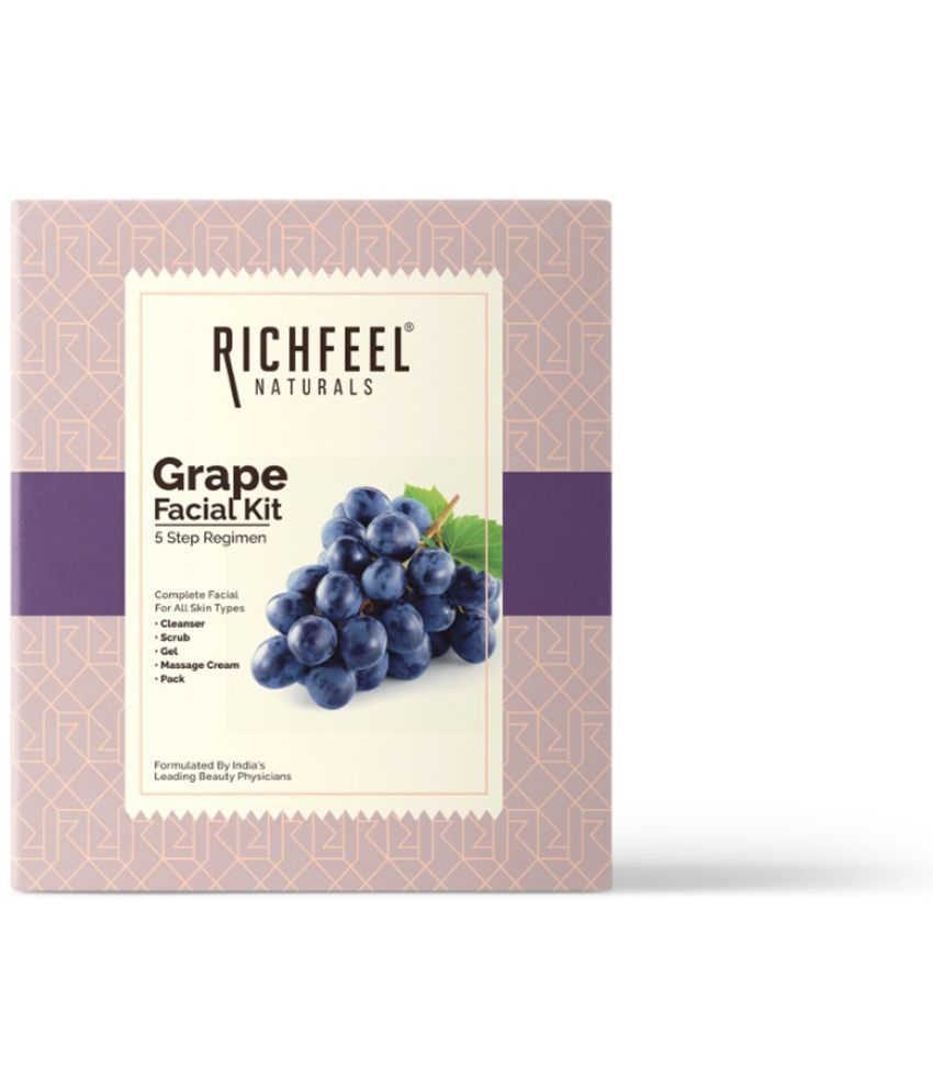     			Richfeel Grape Facial Kit 5x6 G for Anti Ageing & firming