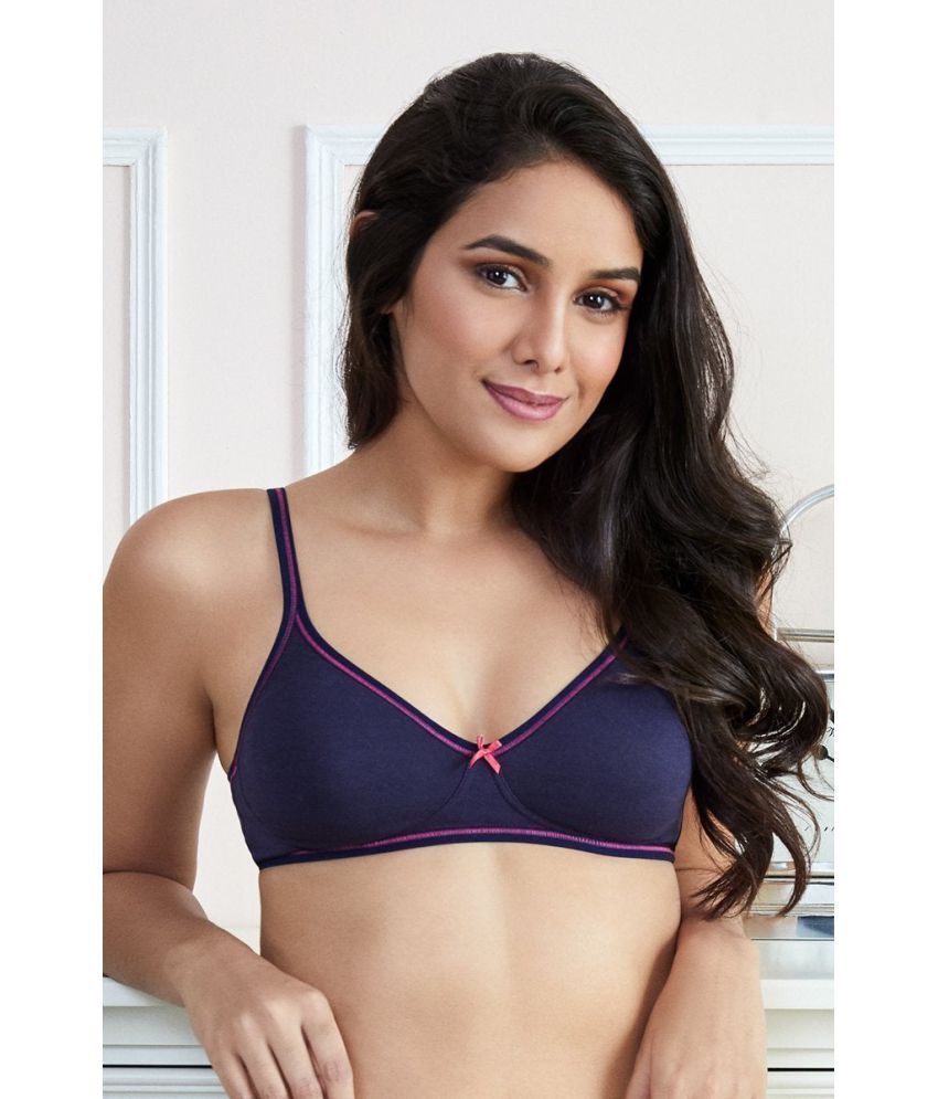     			Everyde by Amante Cotton Seamless Bra - Navy Single