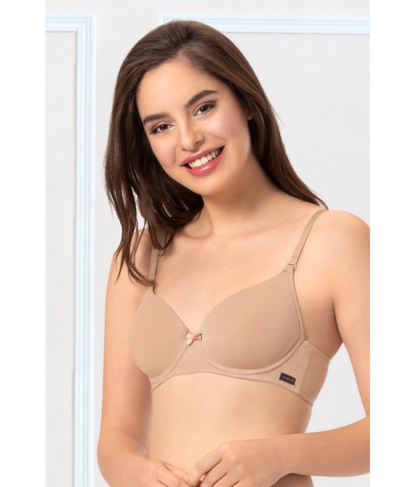     			Everyde by Amante Cotton T-Shirt Bra - Beige Single