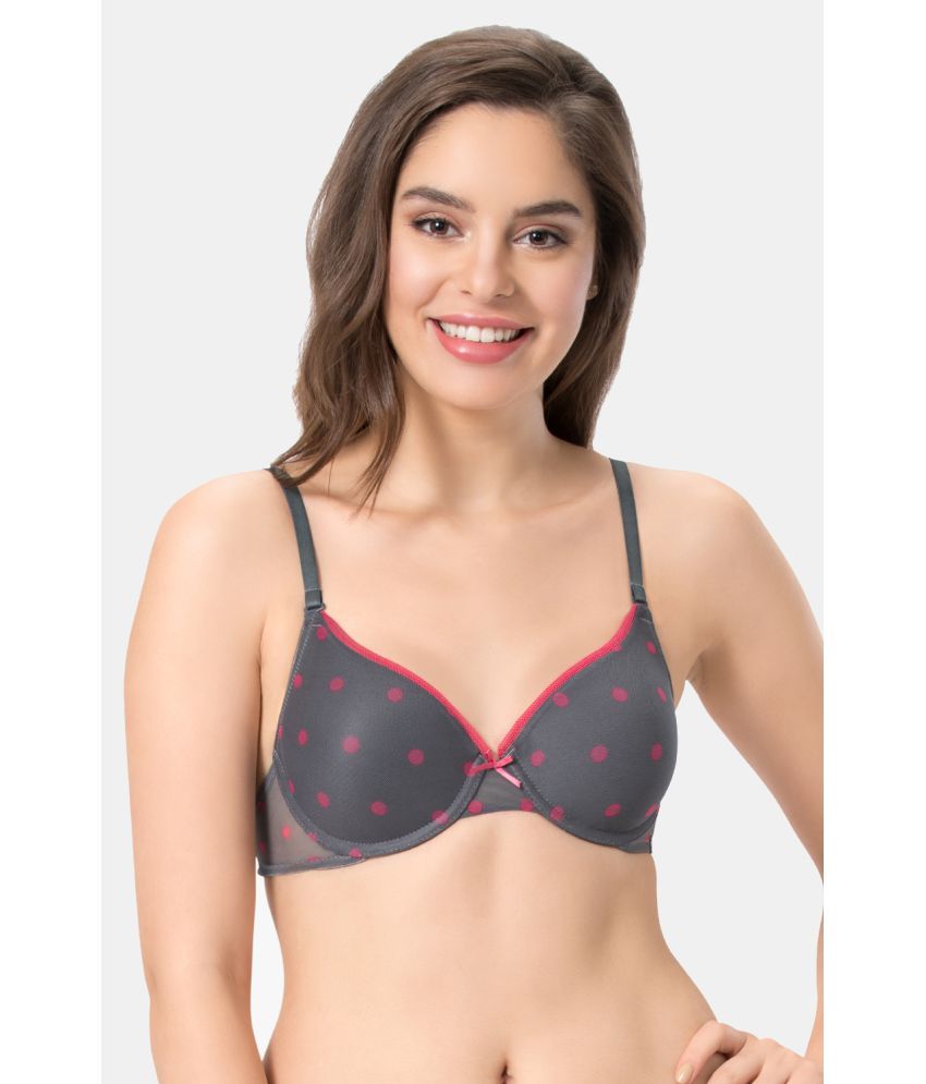     			Everyde by Amante Polyamide T-Shirt Bra - Grey Single