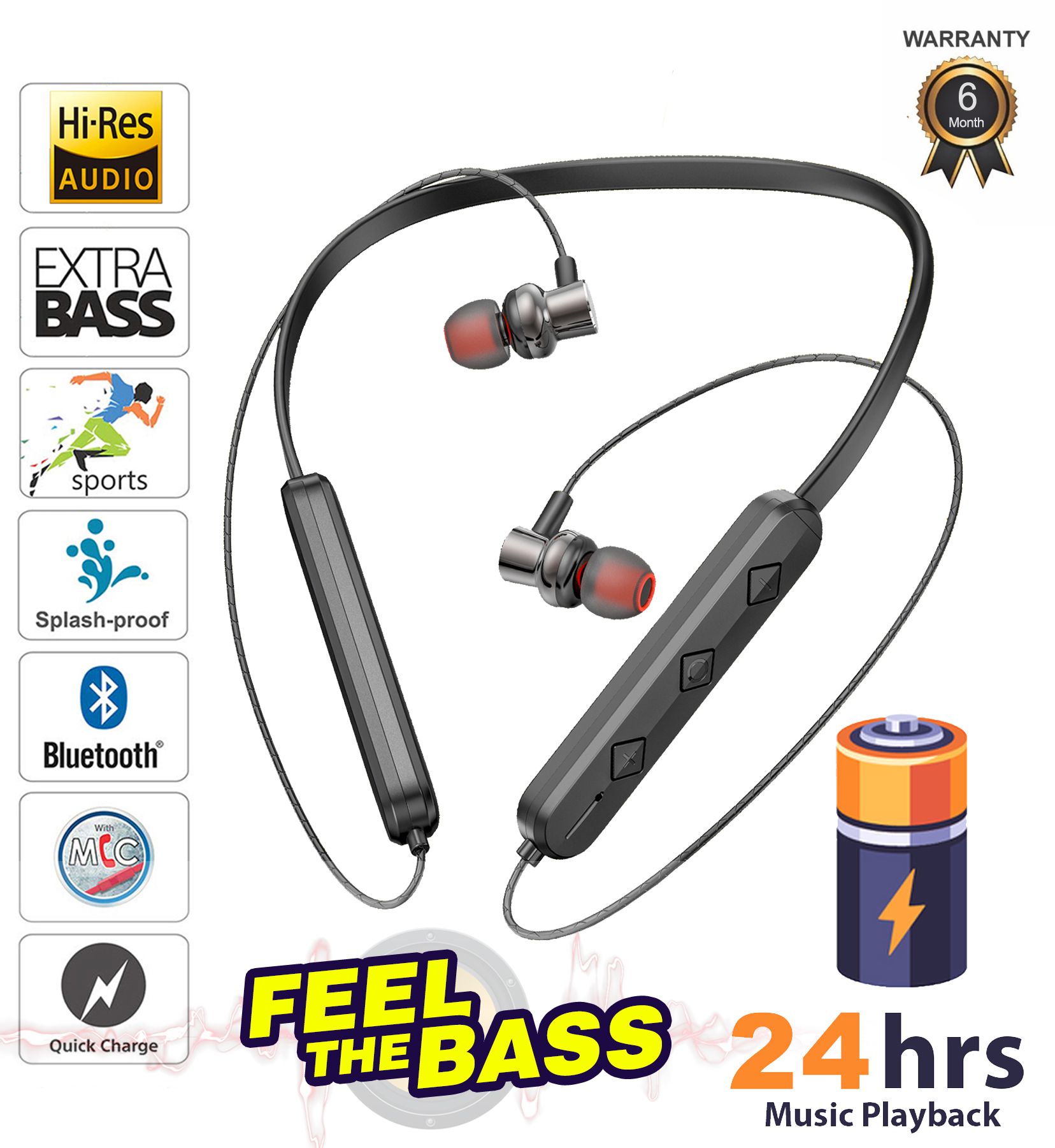 TUNE AUDIO KDM BASS 15 HOURS NON STOP MASSIVE MUSIC PLAYBACK IPX5 4D BASS SPORT Bluetooth headphone / Bluetooth EARPHONE.HEADPHONE,EARPHONE,NECKBAND