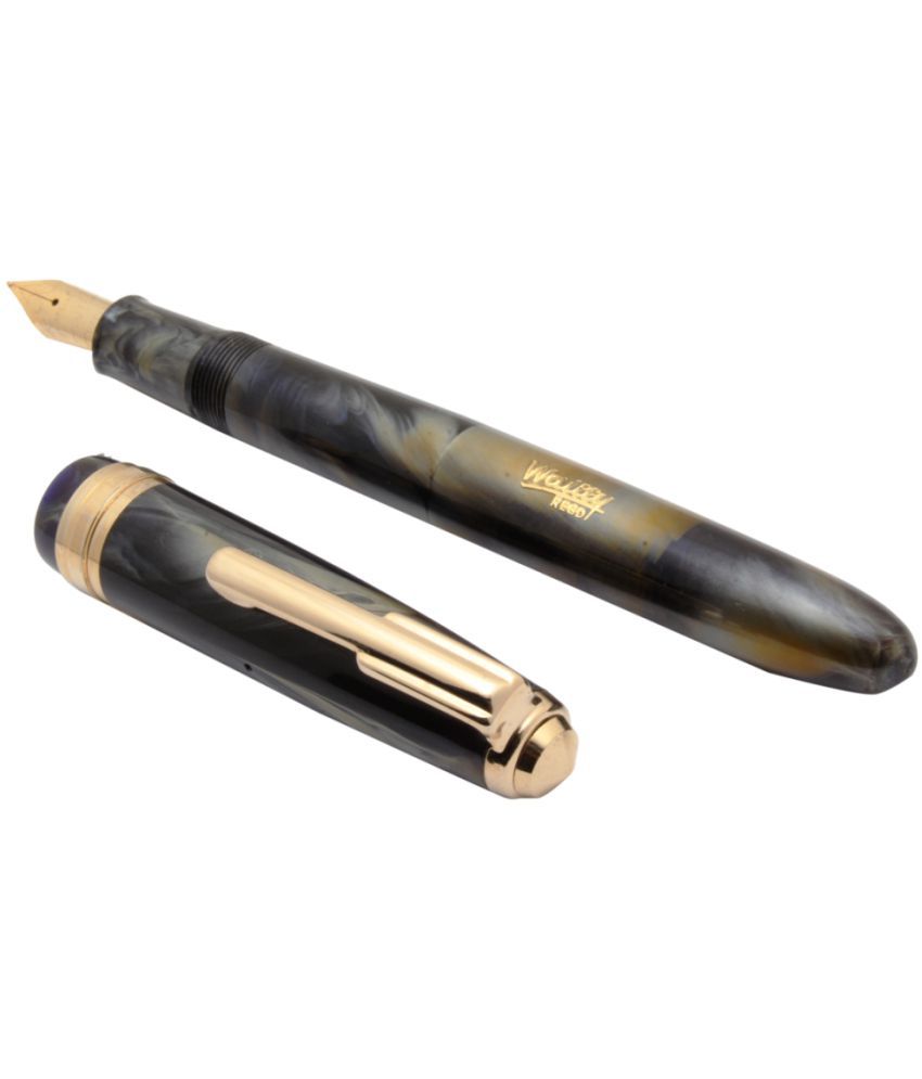 Airmail 69LG Acrylic Fountain Pen LOT OF 5 PENS Golden Trims Eyedropper Big Size 