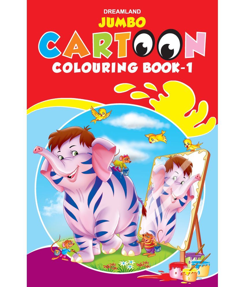     			Jumbo Cartoon Colouring Book - 1 - Drawing, Painting & Colouring Book