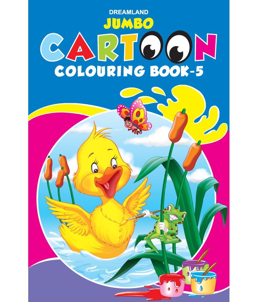     			Jumbo Cartoon Colouring Book - 5 - Drawing, Painting & Colouring Book