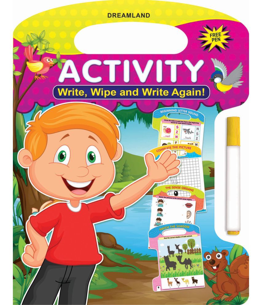     			Write and Wipe Book - Activity - Early Learning Book