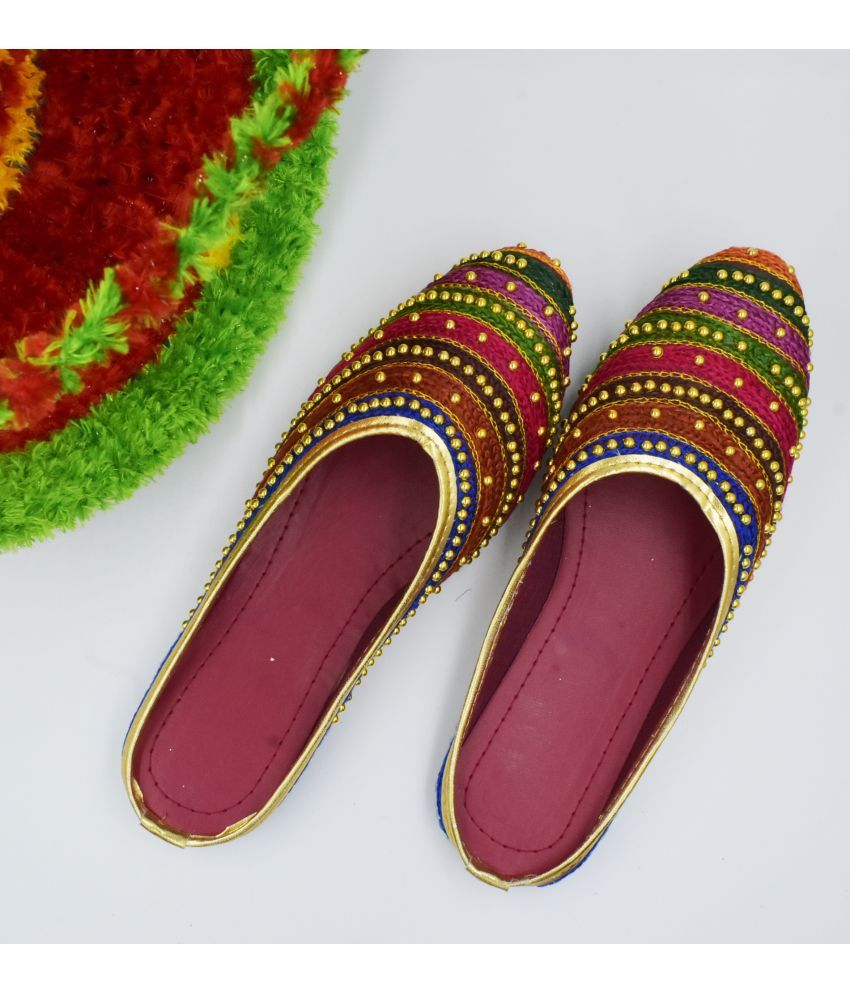     			Anjaneya Creations - Multi Color Women's Mules