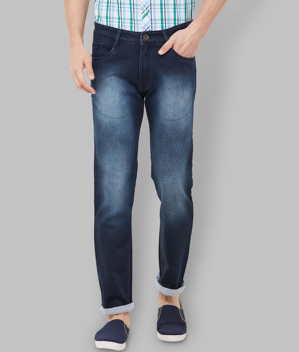Solemio Navy Blue Slim Jeans