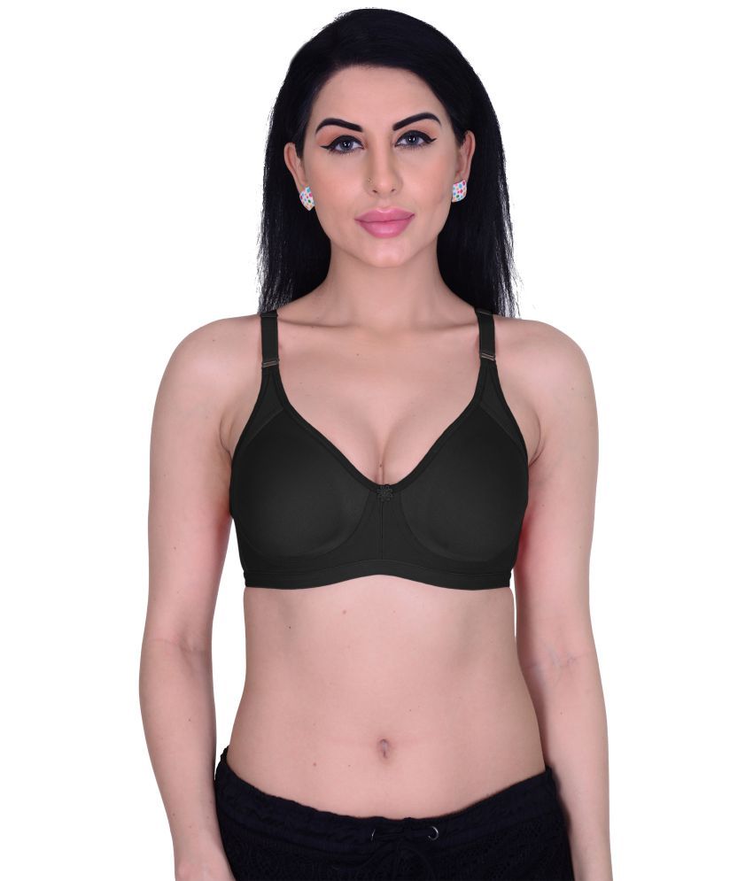     			Madam Cotton Non Padded Women's Everyday Bra ( Black )