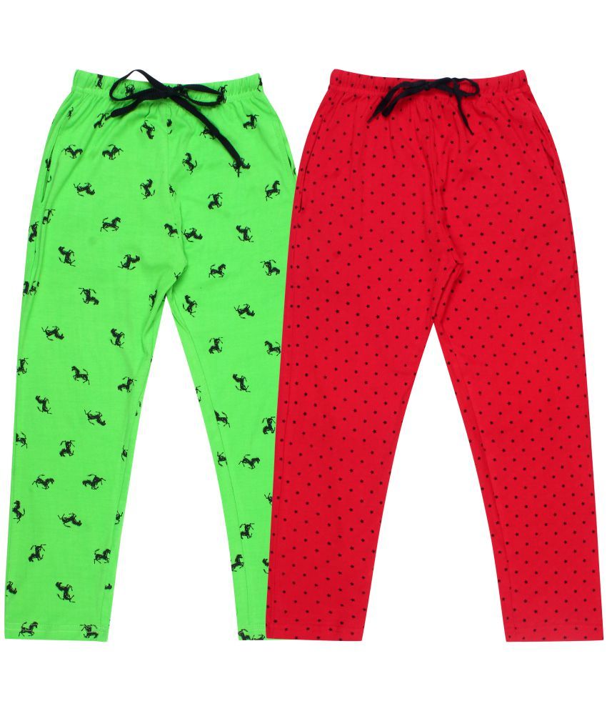     			DIAZ Kids Cotton printed Trackpant/Trousers/Lower Combo pack of 2