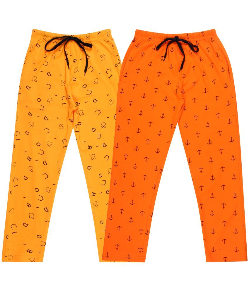     			DIAZ Kids Cotton printed Trackpant/Trousers/Lower Combo pack of 2